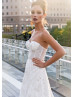 Fully Beaded Ivory Tulle Wedding Dress With Detachable Jacket